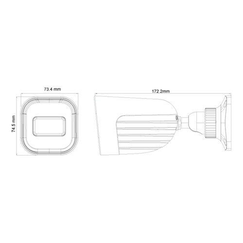 Provision-ISR Cámara CCTV Bullet IR para Interiores-Exteriores I2-320A-28, Alámbrico