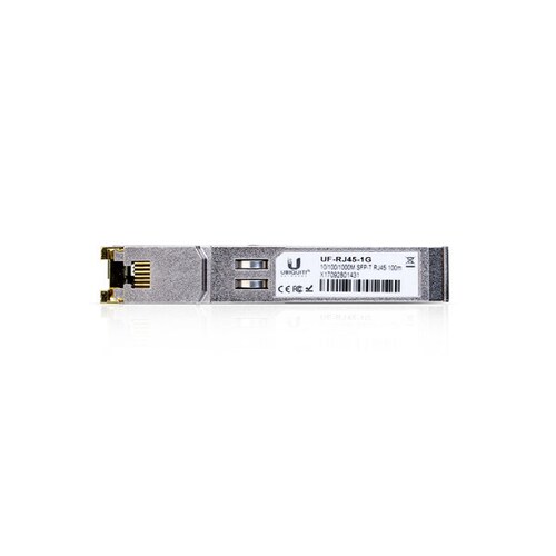 Transceptor Ubiquiti Ufiber UF-RJ45-1G - RJ-45 a SFP - Velocidad de 1 Gbps - Hasta 100m