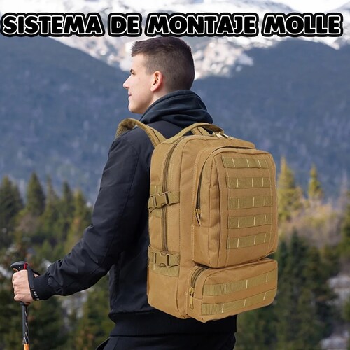 Mochila Táctica Militar Camping Mutiluso Moda 1090# Caqui