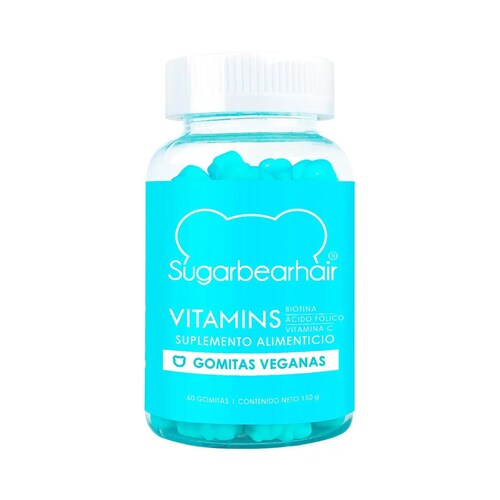 Vitamina Vegana Sugarbear Hair 60 Gomitas