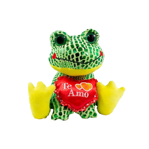 Ranas De Peluche San Valentín Con Corazón Ranita Amor 3 Pzas