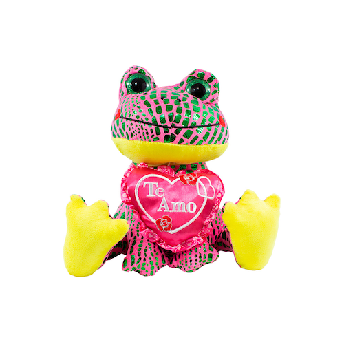 Ranas De Peluche San Valentín Con Corazón Ranita Amor 3 Pzas