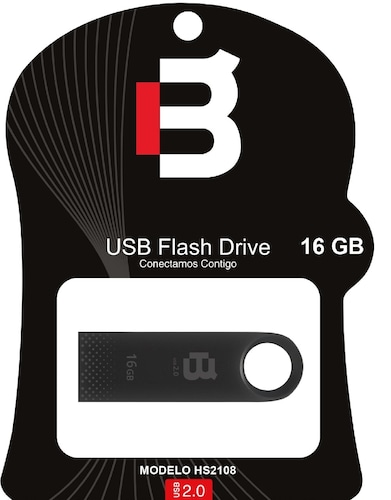 Memoria USB Blackpcs HS-2108BL-16 Negro 16 GB usb datos carga metalica portatil mac pc laptop