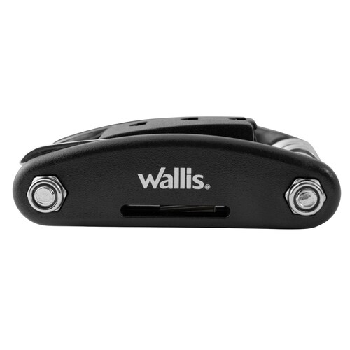 Multiherramienta Wallis para mantenimiento, acero inoxidable, mango negro