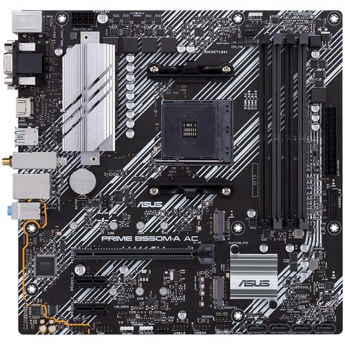 Tarjeta Madre ASUS PRIME PRIME B550M-A AC 4xDDR4 PCI-E USB3 Socket AM4.