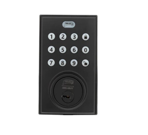 Cerradura Digital Phillips Pcd265 Negro.