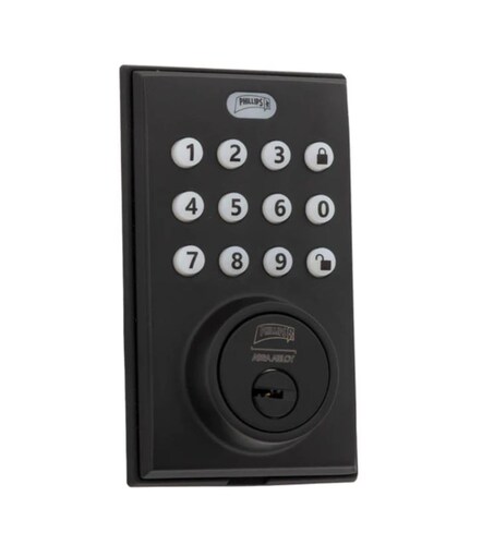 Cerradura Digital Phillips Pcd265 Negro.