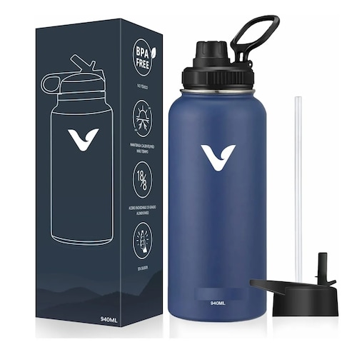 Termo Vaso-botella Acero Inoxidablecon Fría/caliente 32 Oz Azul