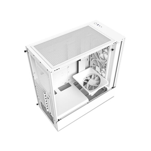 Gabinete NZXT H5 Elite Compact ATX S/Fuente Cristal CC-H51EW-0 Blanco .