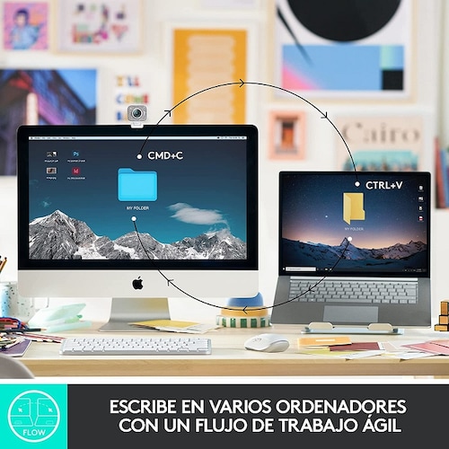 Teclado Logitech MX Keys Mini Iluminado Inalambrico Bluetooth Recargable Grafito 920-010476
