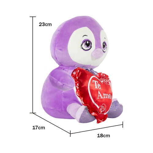 Peluche Pingüino De 25 Cm Con Gorra Desmontable – Regalo De San Valentín En Rosa, Azul Y Más Colores