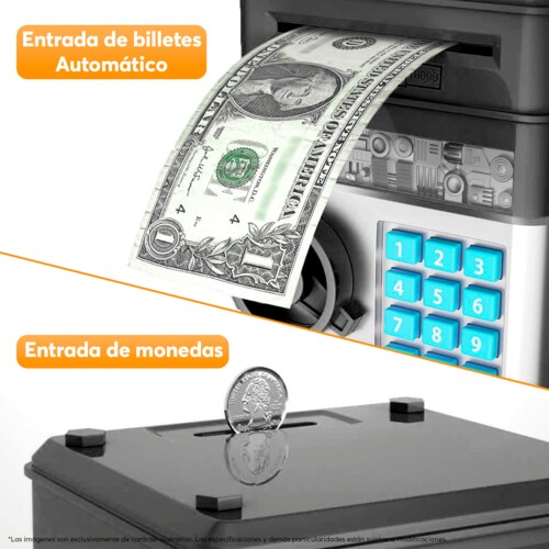 Alcancía Electrónica Archy con Esquinas Redondas para Seguridad, fácil de Usar, con luz Led y Botones Suaves (ATM05)
