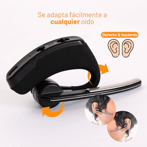  Audífono Manos Libres Archy Auricular Ejecutivo Bluetooth 4.0 Inalámbrico con Cancelación de Ruido (LY292).