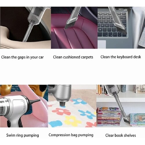 Aspirador De Mano Multiusos Para El Hogar Del Automóvil