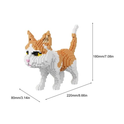 Rompecabezas 3d Bloques Armables Gato 1390 Mini Blocks 