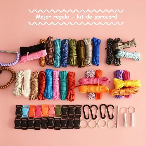 Kit Cuerda Paracord 550 30 Colores Combinado 90m