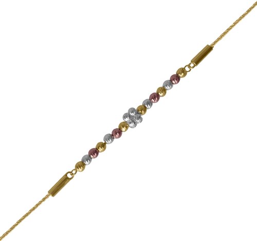 Pulsera Oro 10k Florentino Dama Mujer Esclava Italia 19cm.