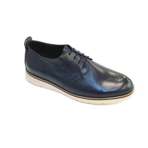 Zapatos Azules Calzado Mariles Casual Piel Caprino 340