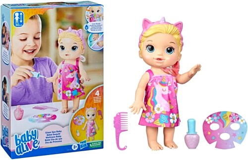 Baby Alive Bebe Dia De Spa Unicornio Muñeca.