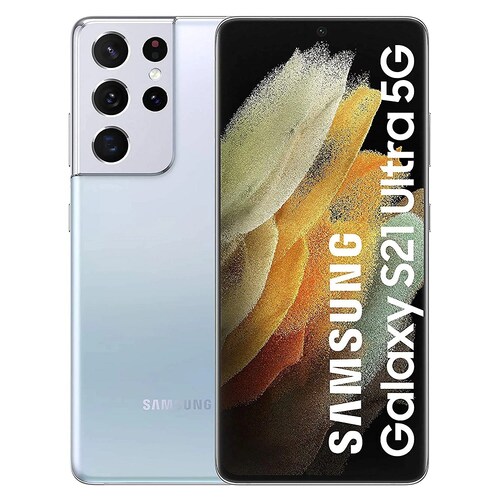 Samsung Galaxy S21 Ultra 5G 256GB Cámara 108MP Desbloqueado Remanufacturado Blanco (Phantom White)