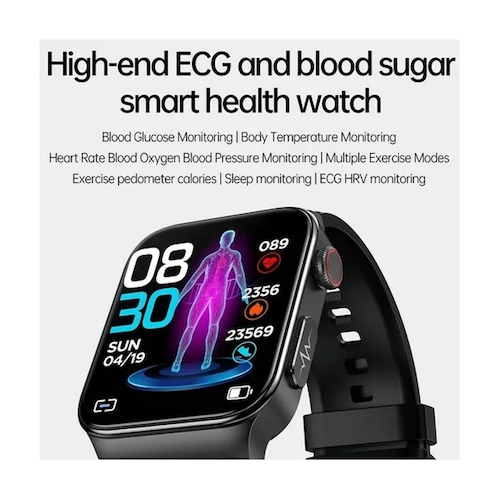 Reloj Inteligente Glucosa En Sangre Frecuencia Cardíaca 250L