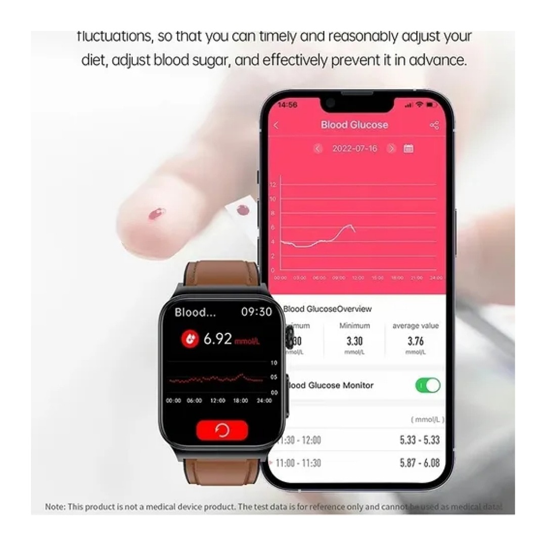 Smartwatch con discount medidor de glucosa