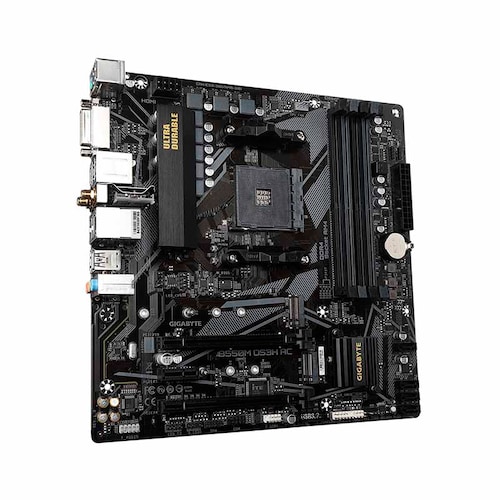 Tarjeta Madre Gigabyte B550M DS3H AC AM4 DDR 128GB  M-ATX B550M DS3H AC.