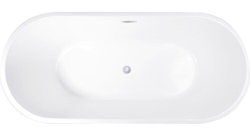 Tina Baño Lujo Bañera Dubai Fibra De Vidrio 169x75.5x59 Cm Blanca