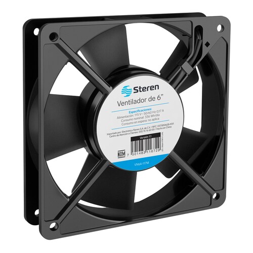Ventilador metálico de 6 in 115 Vca