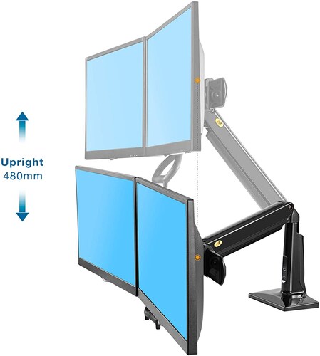 Soporte North Bayou H180 De Mesa Para Tv/monitor De 22 A 32 Negro