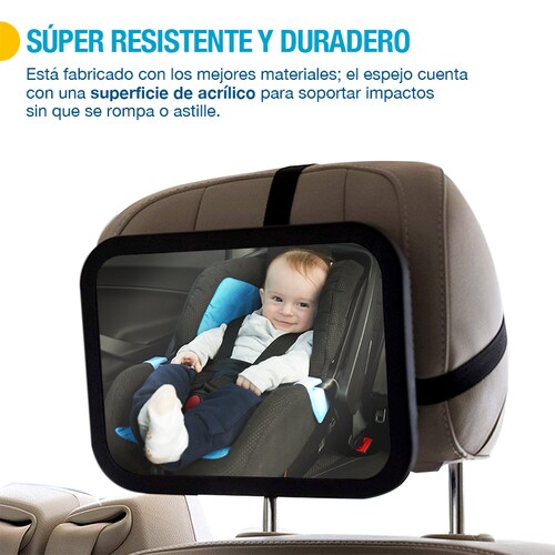 1 Pieza Espejo De Bebé Para Asiento Trasero Del Coche, Espejo Trasero Del  Vehículo Giratorio 360° Para Infantil, Moda de Mujer