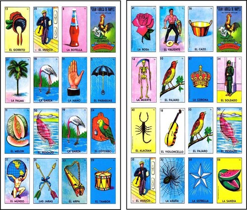 Loteria Tradicional 20 Tablas 21 Cm X 14 Cm.