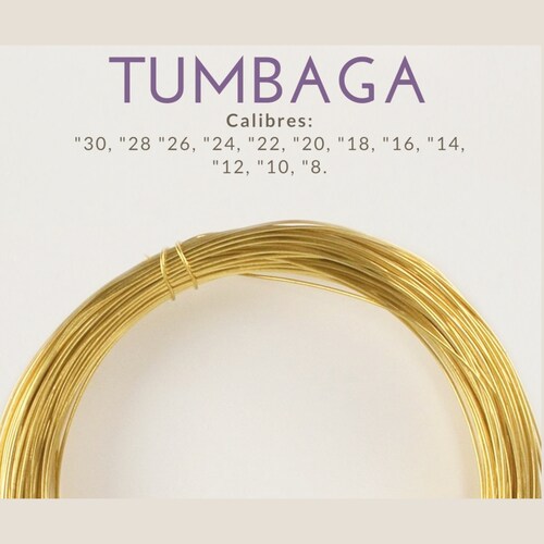 Tumbaga Alambre Viuda Color Para Bisutería Y Joyería Rollo 50gr 