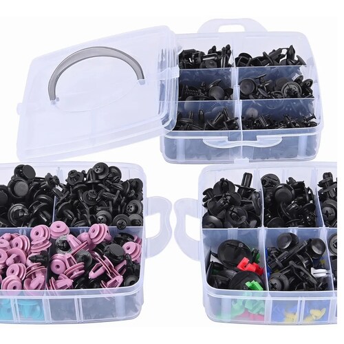 Kit De Remaches Y Clips De Plástico Para Auto 725 Piezas
