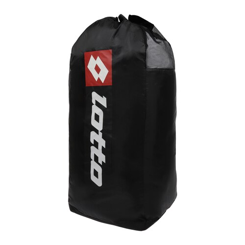 Balonera Lotto bolsa deportiva de fútbol grande Color Negro.