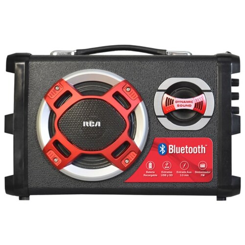 Bocina Portable Bluetooth, 25 Watts, Usb/Sd, 3.5Mm, Karaoke Marca Rca