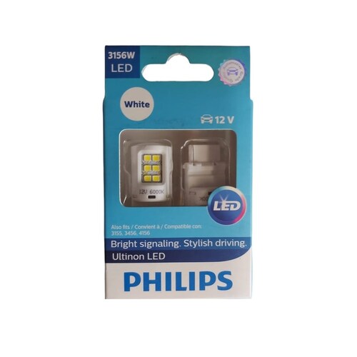      Kit Focos Led 3156 Philips 6000k 8 Años 2 Focos Original