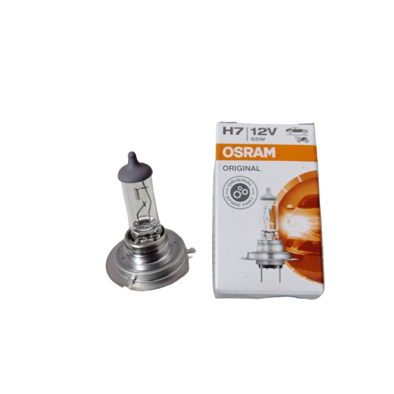 KIT 6 LAMPADINE DI RICAMBIO OSRAM LUCI FARO LAMPADA ALOGENA 12V H7 FUSIBILI