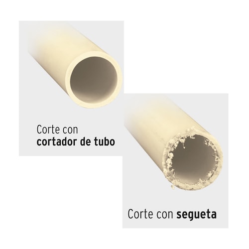  Cortador Profesional para Tubo de Plástico, Uso Rudo, Corte 1/8" a 1-1/8" Cuchilla 20 mm, COT-PVC-X Truper