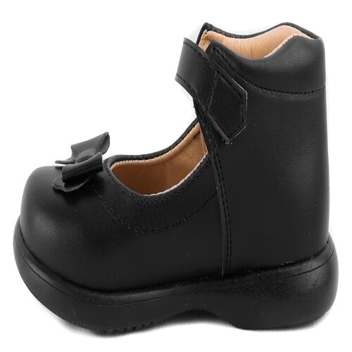 Zapato Bota Niña Arco Soporte Escolares Negros 201-408-n