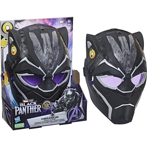 Marvel Black Panther Legacy Máscara De Poder Vibranium 
