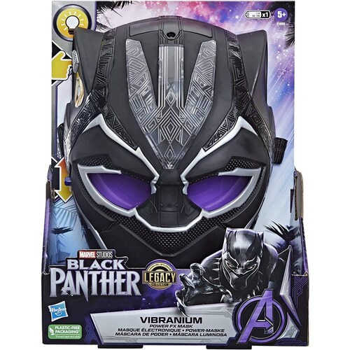 Marvel Black Panther Legacy Máscara De Poder Vibranium 