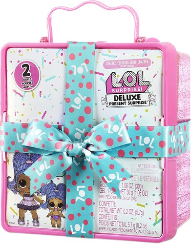 Lol Surprise Deluxe Present Surprise Muñeca Y Hermanita.
