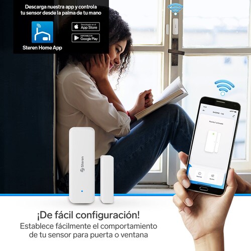 Sensor Wi-fi Detector Abertura Puerta Ventana Steren