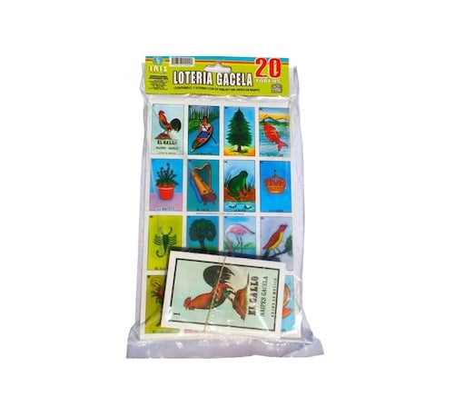 Loteria Tradicional 20 Tablas 21 Cm X 14 Cm.
