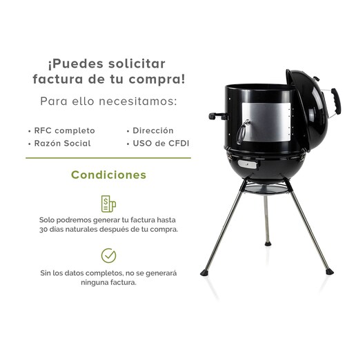 Asador de Carne 24 Carbon Ahumador Carne BBQ Leña