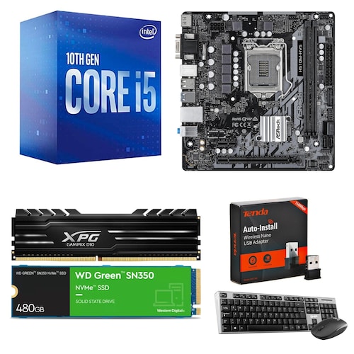 The Boss PC Quaroni Intel Core i5-10400, 8 GB, 480 GB SSD, incluye Monitor y Accesorios