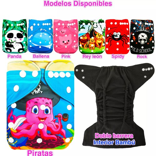 Pañal Ecológico Doble Barrera Con Inserto 4 Capas Ecobaby