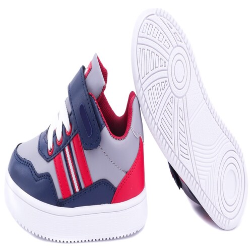 Tenis Niño Deportivos Arco Ortopédico Velcro MAK II-MGR