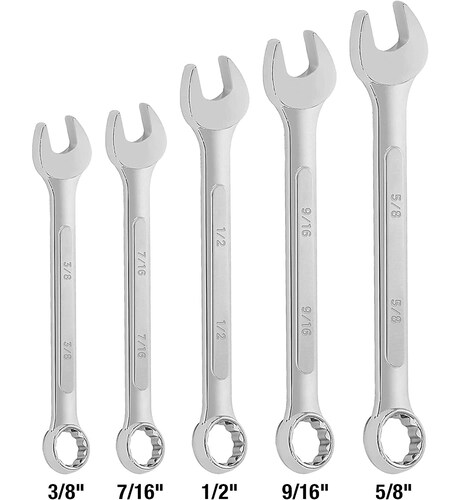 Llaves Combinadas Sae Trades Pro De 5 Piezas